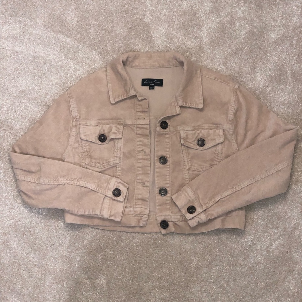 Corduroy Cropped Jacket💗